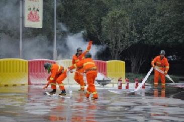 九州酷游科技参加长沙高新区首届微型消防站技能比武 
